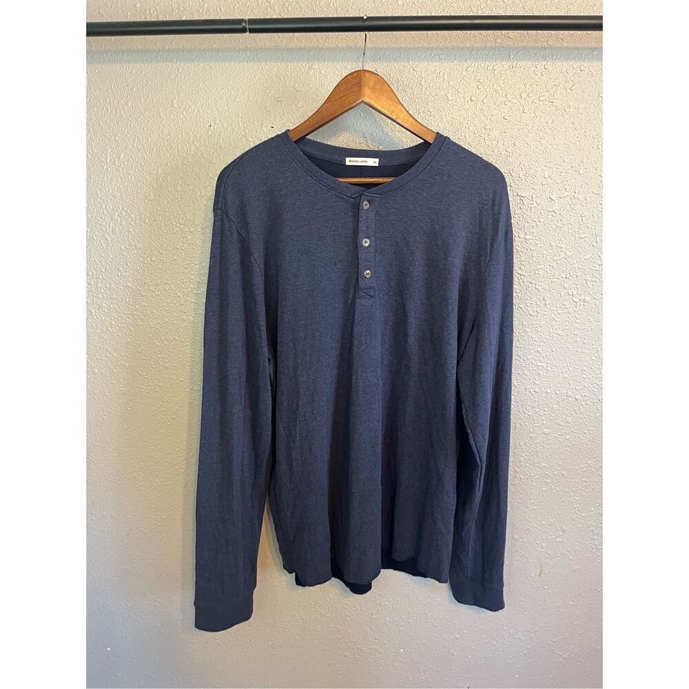 Marine Layer Blue Long Sleeve Size XL NWOT